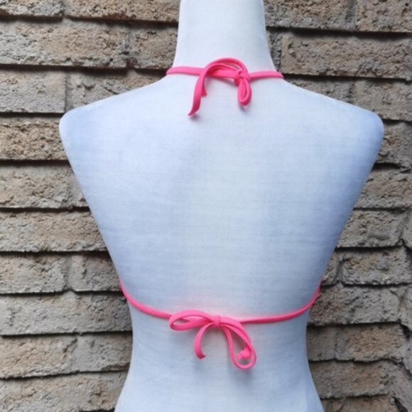 Billabong boho fringe neon pink bikini top - Picture 2 of 3